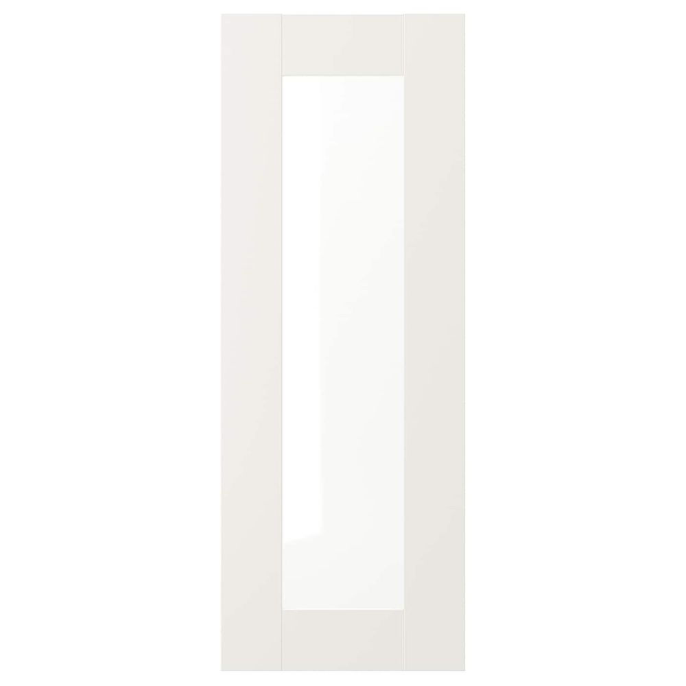 Стеклянная дверь, белый 30x80 см IKEA SÄVEDAL СЭВЕДАЛЬ 803.672.69 - фото 1