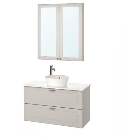 Комплект мебели для ванной, 5 предмета, 102 cm IKEA KATTEVIK КАТТЕВИК, GODMORGON ГОДМОРГОН, TOLKEN ТОЛКЕН 393.045.00
