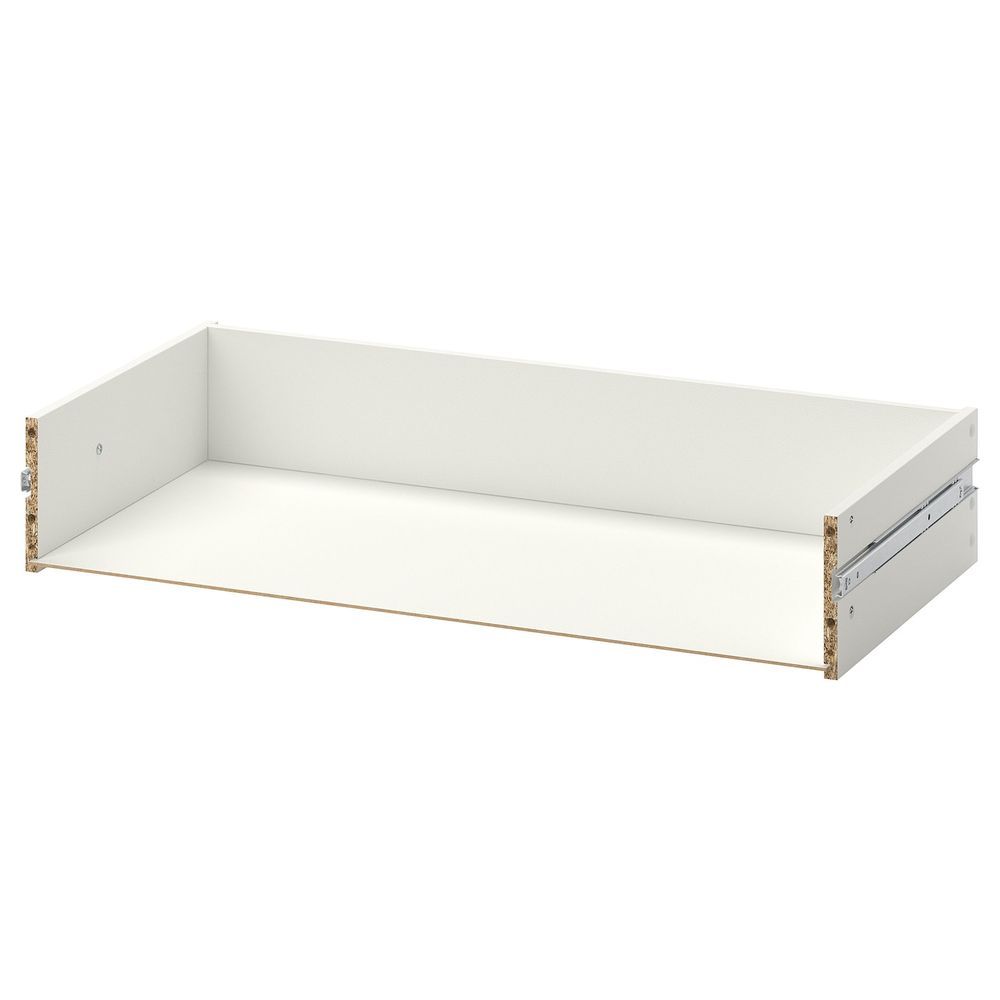 Ящик без фронтальной панели, белый 80x40 см IKEA HJÄLPA ХЭЛПА 303.862.08 - схема-чертеж с размерами