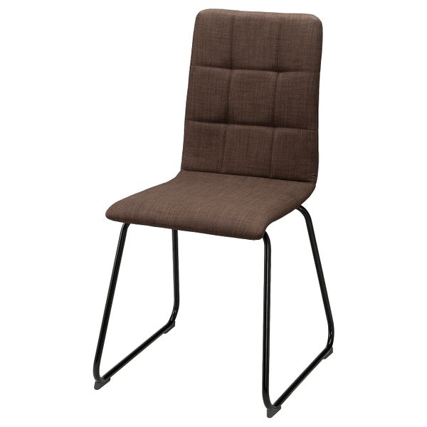 Стул, черный/Шифтебу коричневый IKEA NILSINGE НИЛЬСИНГЕ 204.953.35 - фото 1