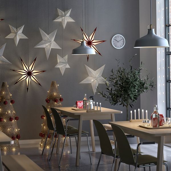 Абажур, точечный/белый 48 см IKEA STRÅLA СТРОЛА 404.768.78 - схема-чертеж с размерами