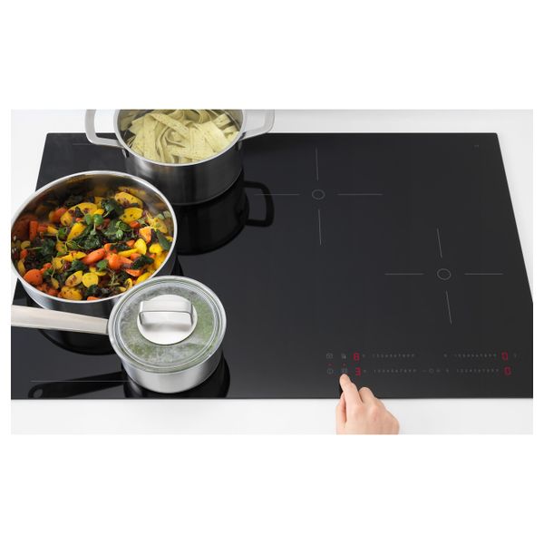Индукционная панель, регулируемые зоны, черный 78 см IKEA HÖGKLASSIG ХОГКЛАССИГ 603.039.33 - фото 3