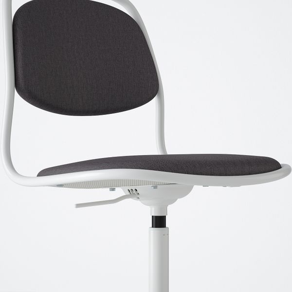 Рабочий стул, белый/Висле темно-серый IKEA ÖRFJÄLL ОРФЬЕЛЛЬ 093.030.45 - фото 2