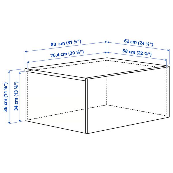 IKEA, дополнительный ракурс - схема-чертеж с размерами