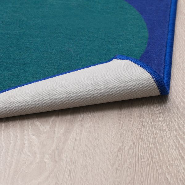 Ковер, короткий ворс, синий-зеленый 80x150 см IKEA LJÖRSLEV ЛЬЁРСЛЕВ 504.188.16 - схема-чертеж с размерами