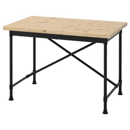 Письменный стол, сосна/черный 110x70 см IKEA KULLABERG КУЛЛАБЕРГ 492.784.02