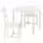 HAUGA / HAUGA Стол и 2 стула - белый/белый 74x74 см