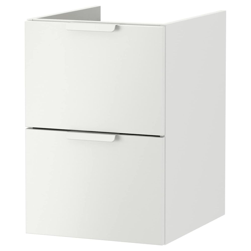 Шкаф для раковины с 2 ящ, белый 40x47x58 см IKEA GODMORGON ГОДМОРГОН 803.498.45 - фото 1