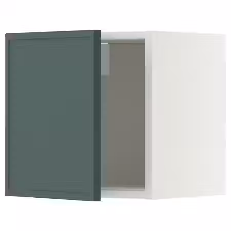 METOD Навесной шкаф - белый/Aspudden темный серо-зеленый 40x40 см