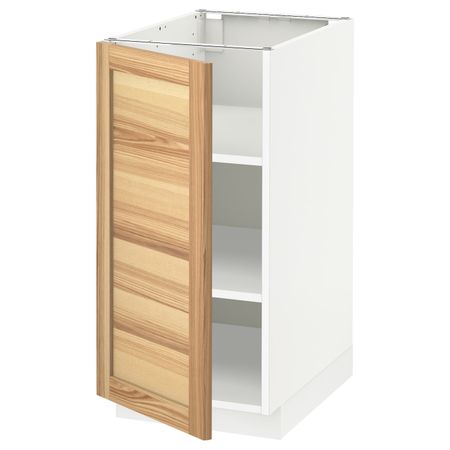 Напольный шкаф с полками, белый/Торхэмн ясень 40x60 см IKEA METOD МЕТОД 594.467.49