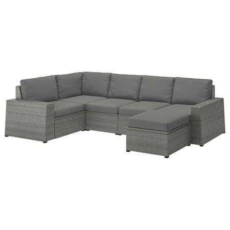 Модульный Угловой 4-местный диван, садовый IKEA SOLLERÖN СОЛЛЕРОН 792.878.91