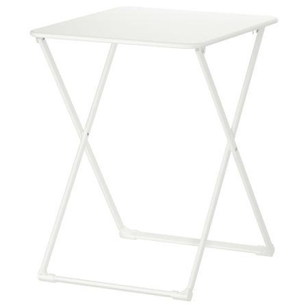 Садовый стол ГЭРО, складной белый (55x60 см)