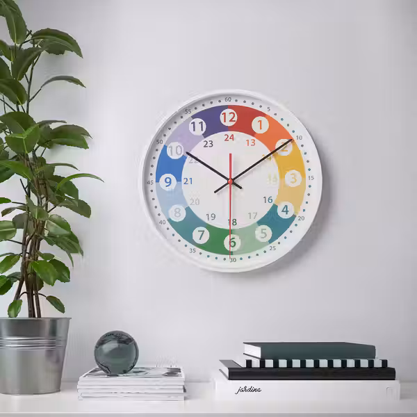 KORVTRÄD КОРВТРЭД Настенные часы - разноцветный 28 см - фото 2