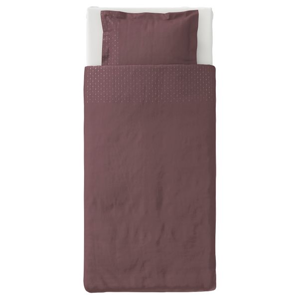 Пододеяльник и 1 наволочка, сиреневый, 150x200/50x70 см IKEA ПРАКТВИВА 103.798.50 - схема-чертеж с размерами