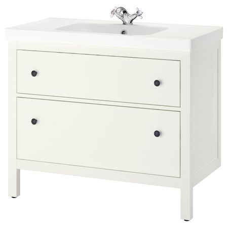Шкаф для раковины с 2 ящ, белый 103x49x89 см IKEA HEMNES ХЕМНЭС / ODENSVIK ОДЕНСВИК 892.279.05