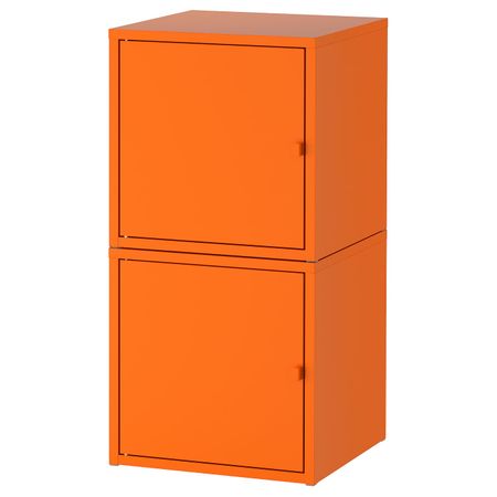 Комбинация для хранения, оранжевый/оранжевый 35x70 см IKEA ЛИКСГУЛЬТ 192.440.41