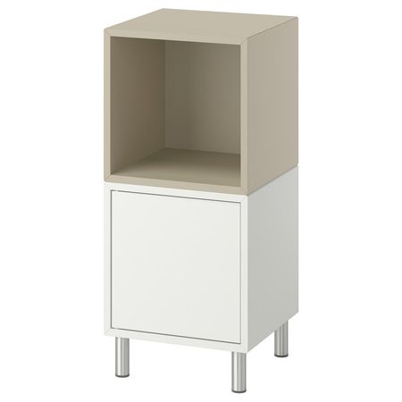 EKET Комбинация шкафов с ножками - белый/бежевый 35x35x80 см