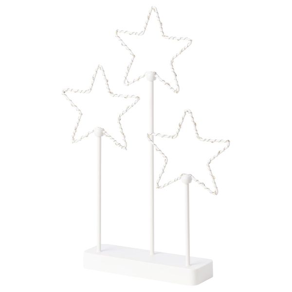 Светодиодное настольное украшение, с батарейным питанием/звезда 3 IKEA STRÅLA СТРОЛА 505.025.27 - фото 1