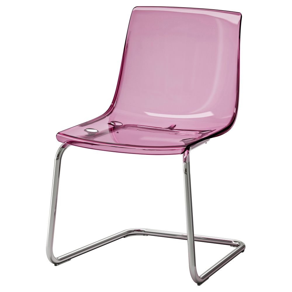 Стул ТОБИАС, сиреневый, хромированный - фото 1