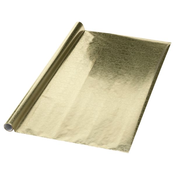 Рулон оберточной бумаги ВИНТЕР 2017, под антик, золотой (2x0.7 м) - фото 1