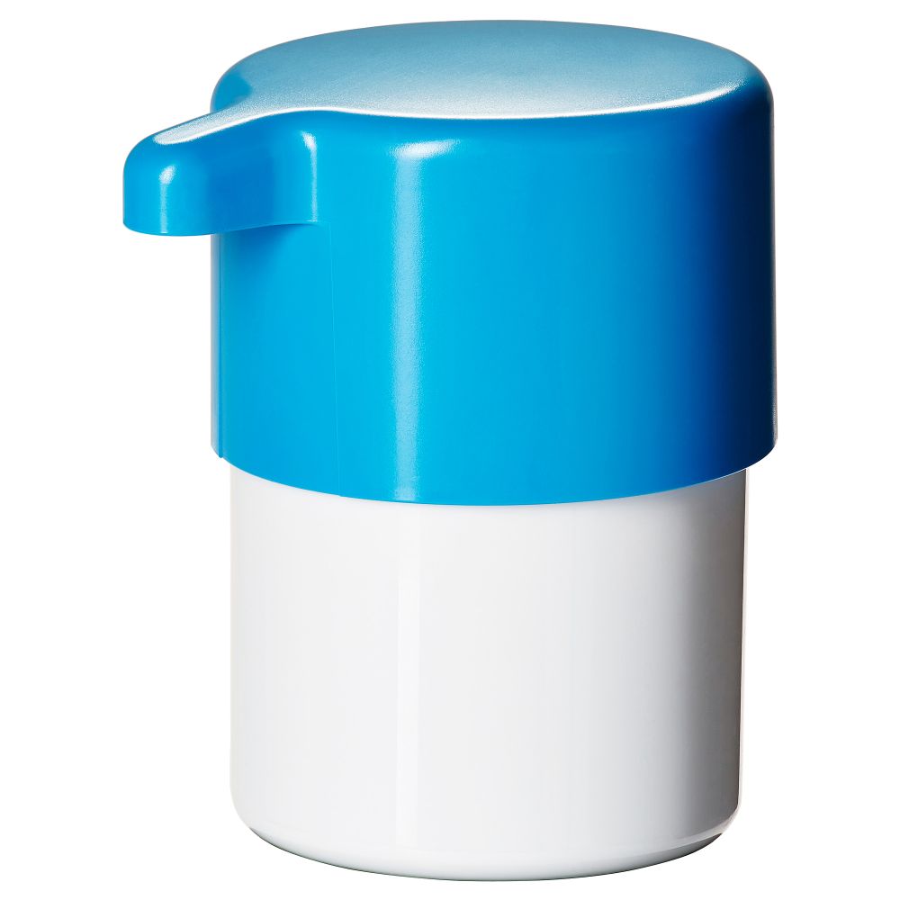 Дозатор для жидкого мыла ЛОСШЁН, белый/синий - фото 1