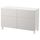 Комбинация для хранения с дверцами/ящ, белый/Лаппвикен светло-серый 120x40x74 см IKEA БЕСТО 292.492.41