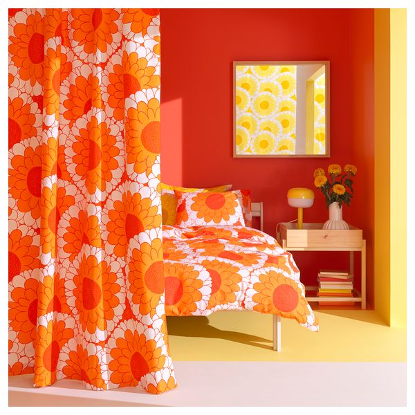 Отрез ткани, оранжевый, 150x300 см IKEA SANDETERNELL 505.562.52 - схема-чертеж с размерами