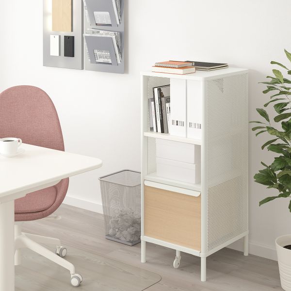 Модуль для хранения, на ножках, сетка белый 41x101 см IKEA BEKANT БЕКАНТ 692.825.30 - фото 2