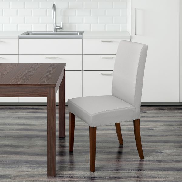 Стул, коричневый/Оррста светло-серый IKEA ХЕНРИКСДАЛЬ 092.177.74 - фото 6