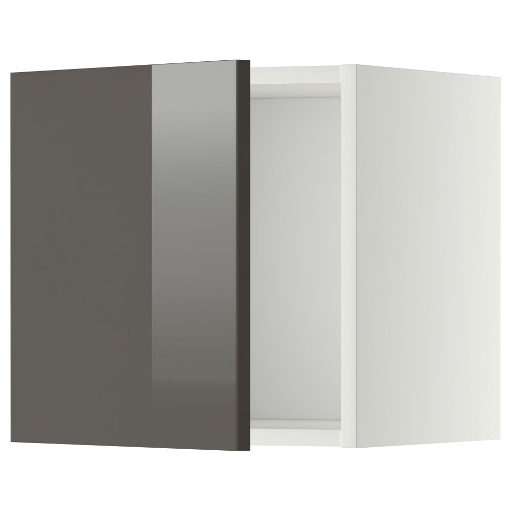 Шкаф навесной МЕТОД, белый, Рингульт серый - схема-чертеж с размерами