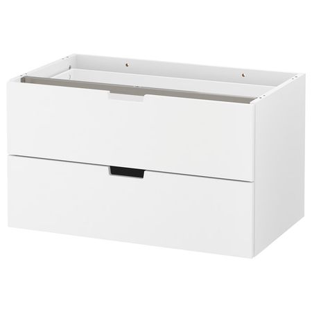 NORDLI Модульный комод с 2 ящиками - белый 80x45 см