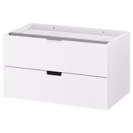 NORDLI Модульный комод с 2 ящиками - белый 80x45 см