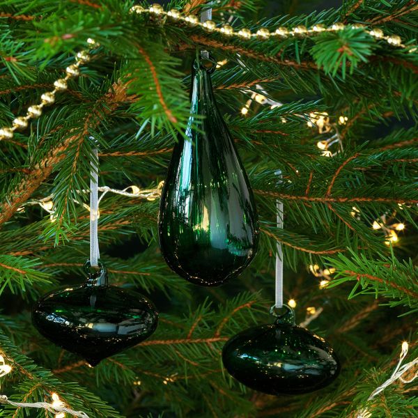 Декоративный шарик, 3 шт., различные формы/стекло зеленый IKEA VINTER 2020 ВИНТЕР 2020 104.751.87 - схема-чертеж с размерами