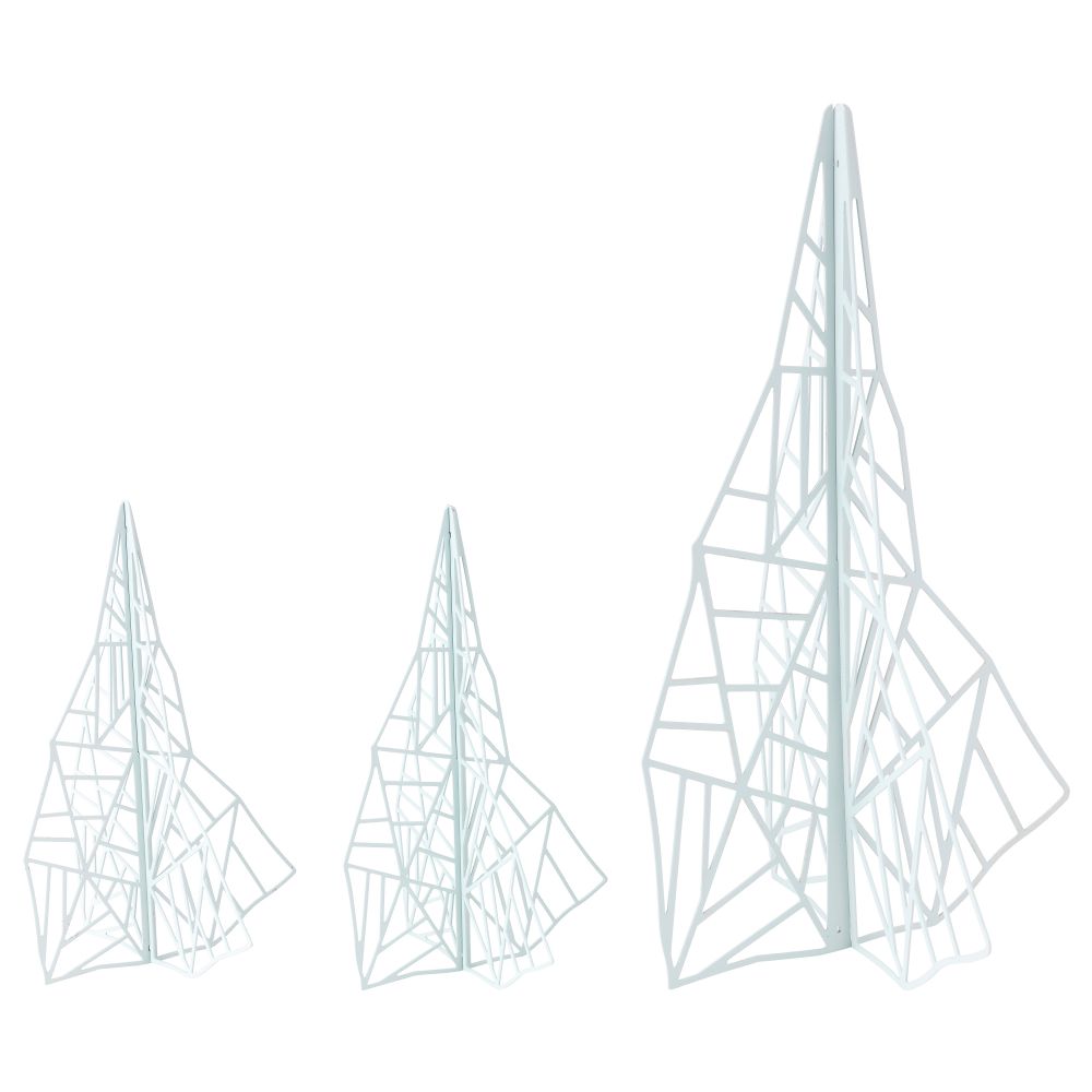 Набор украшений, 3 штуки ВИНТЕР 2015, голубой - схема-чертеж с размерами