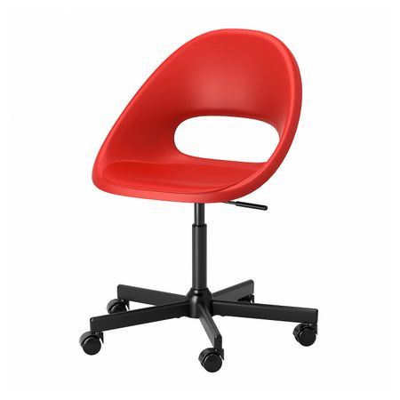 Рабочий стул, красный/черный IKEA ELDBERGET ЭЛДБЕРГЕТ / MALSKÄR МАЛЬСКЭР 893.318.55