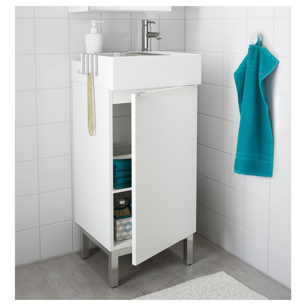 Шкаф под раковину с 1 дверцей ЛИЛЛОНГЕН, белый (40x41x92 см) - фото 2