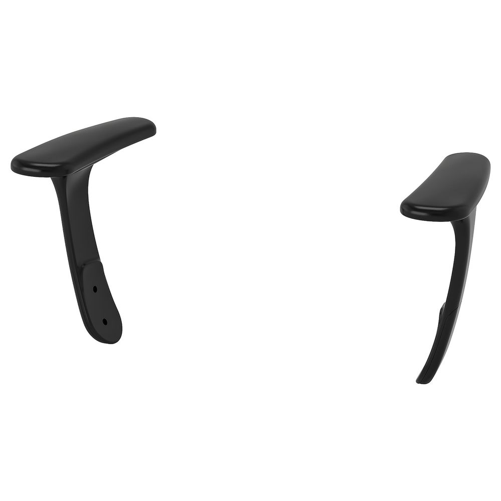 Комплект подлокотников 2шт, черный IKEA HATTEFJÄLL ХАТТЕФЬЕЛЛЬ 604.294.28 - схема-чертеж с размерами