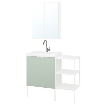 Комплект мебели для ванной,14 предмета IKEA TVÄLLEN ЛЕН ТВЭЛЛЕН, BEGIVENHET БЕГИВЕНХЕТ 394.992.63