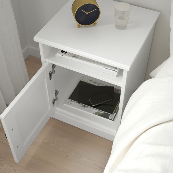 Тумба прикроватная, белый 42x40 см IKEA SONGESAND СОНГЕСАНД 403.674.45 - фото 2