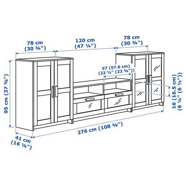 IKEA, дополнительный ракурс - схема-чертеж с размерами