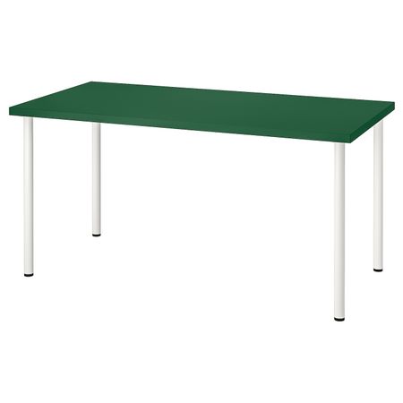 Стол, зеленый, белый 150x75 см IKEA LINNMON ЛИННМОН / ADILS АДИЛЬС 693.355.24