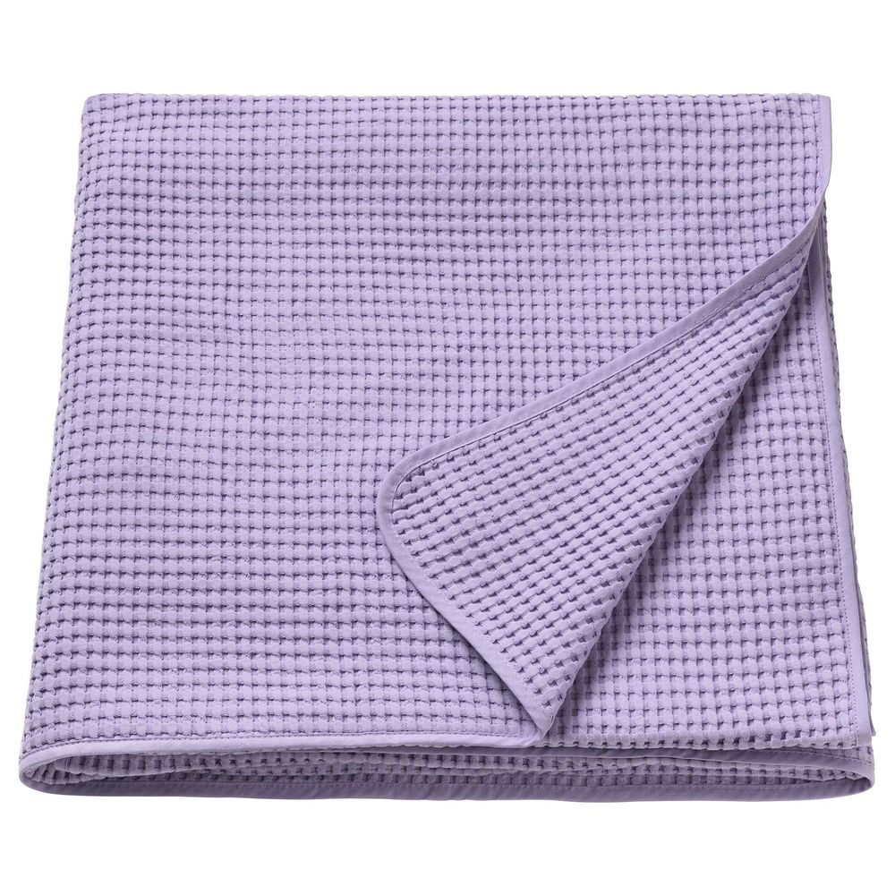 Покрывало, сиреневый, 150x250 см IKEA ВОРЕЛЬД 504.410.96 - фото 1