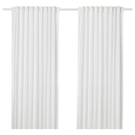 Гардины, 2 шт., белый 145x300 см IKEA ANNALOUISA АННАЛУИЗА 704.108.19