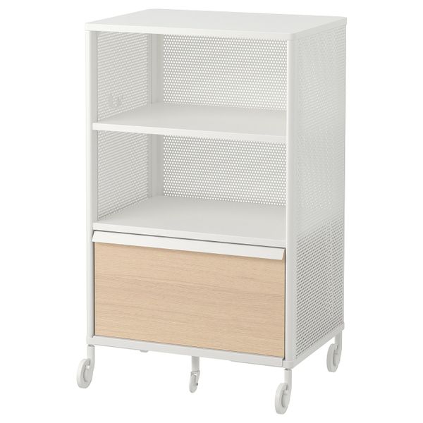 Модуль на колесах, сетка белый 61x101 см IKEA BEKANT БЕКАНТ 692.825.49 - фото 1