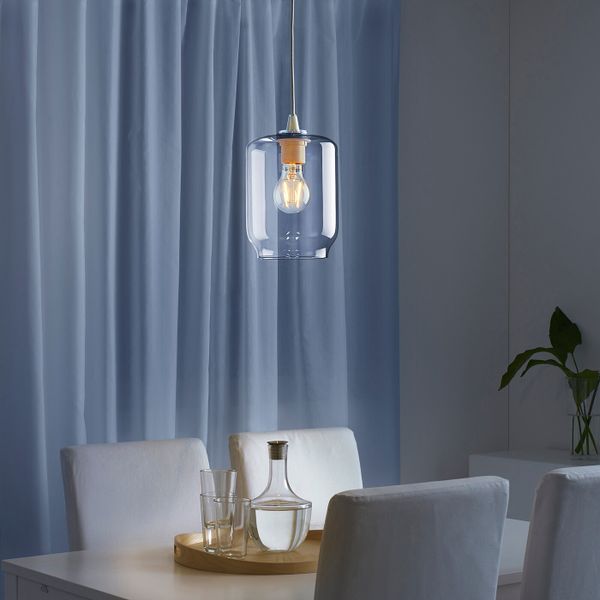 Абажур для подвесного светильника, прозрачное стекло 20 см IKEA KLOVAN КЛОВАН 804.376.15 - фото 2