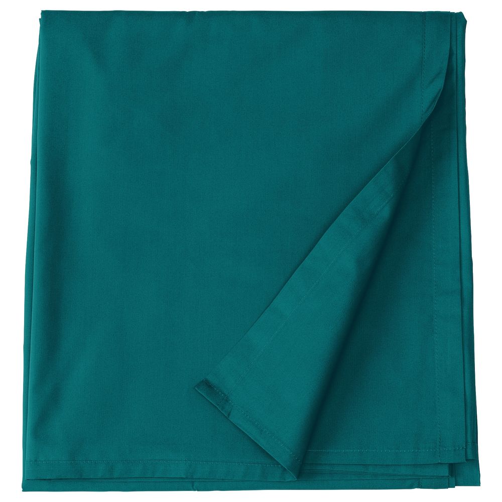 Простыня, темно-зеленый 240x260 см IKEA NATTJASMIN НАТТЭСМИН 104.337.05 - фото 1