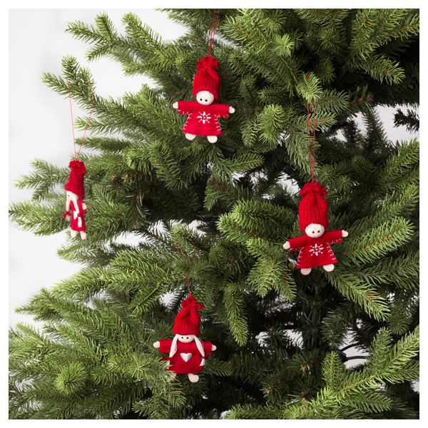 Украшение подвесное ВИНТЕР 2016, Санта Клаус, красный - схема-чертеж с размерами