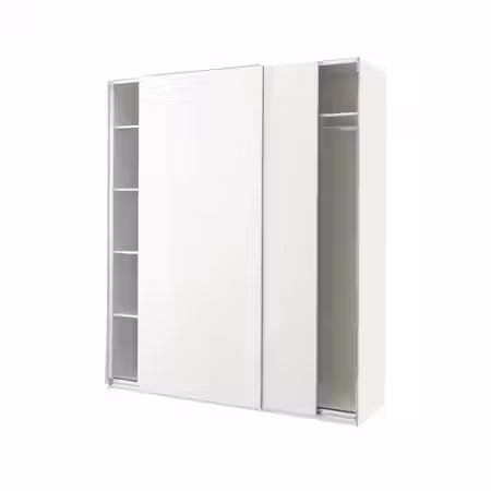 PAX / HASVIK Гардероб - белый/белый 200x66x236 см
