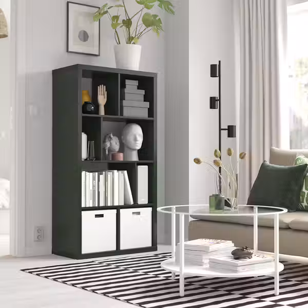 KALLAX Стеллаж - темно-зеленый 147x77 см - фото 2