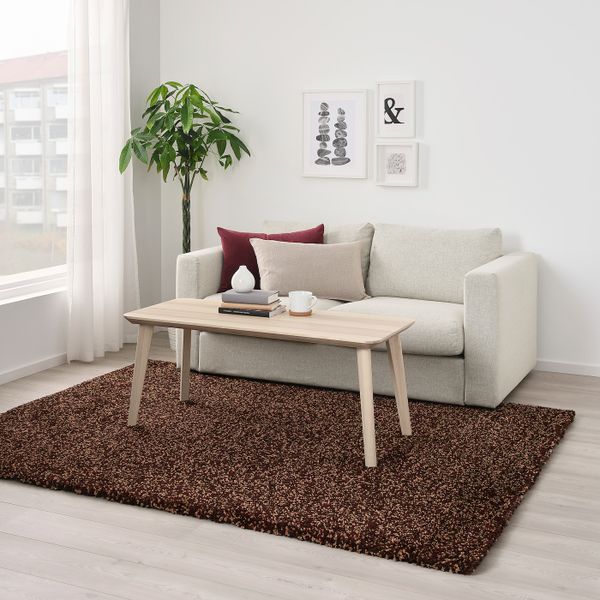 Ковер, длинный ворс, коричневый 170x230 см IKEA VINDUM ВИНДУМ 604.459.61 - фото 3